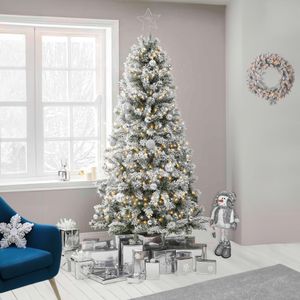 Neo 7ft Snow Flocked Christmas Tree – Realistic Holiday Decor