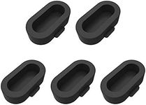 AWINNER Fenix 5/5S/5X/Plus/Forerunner 935 Dust Plug, Soft Silicone Charger Port Protector Anti Dust Plugs Caps for Garmin Fenix 5/5S/5X/Forerunner 935 Watch (5-Black)