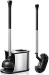 HAMITOR Toilet Plunger and Brush Se