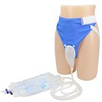 TAGUDA Silicone Urine Collector Wearable Urinary Drainage Bag System for Men and Women Elderly Bladder Control Devices with 2 Urine Catheter Bags (FEMALE - FREE SIZE)