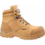 Carhartt Men's 6" Rugged Flex Waterproof Breathable Composite Toe Leather Work Boot CMF6356, Wheat, 10 W US