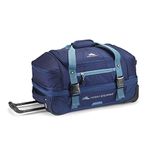 High Sierra Fairlead Collection 22" Drop Bottom Wheeled Duffle (Color : True Navy/Graphite Blue) (138037-8568)