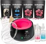 Waxing Kit Wax Warmer Hair Removal with Hard Wax Beans. KoluaWax Multiple Formulas Target Different Type of Hair, Eyebrow, Facial, Armpit, Bikini, Brazilian,for Women and Men. 20 Applicators for Home