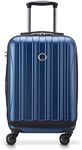 DELSEY PARIS Helium Aero Hardside Expandable Luggage with Spinner Wheels, Blue Textured, Carry-On 19 Inch, Helium Aero Hardside Expandable Luggage with Spinner Wheels