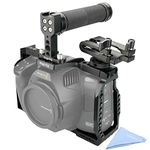 MAGICRIG BMPCC 6K Pro /6K G2 Full Cage with Top Handle(Rubber), T5 SSD Mount Clamp for Blackmagic Design Pocket Cinema Camera 6K Pro & 6K G2