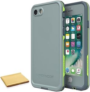 LifeProof FRĒ Series Waterproof Case for iPhone SE (3rd and 2nd Gen) & iPhone 8/7 (Only - Not Plus) with Cleaning Cloth - Non-Retail Packaging - Drop in (Abyss/Lime/Stormy Weather)