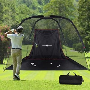 KAIDIDA Golf Practice Hitting Nets for Backyard Driving Indoor Use Heavy Duty Practice Golf Driving Nets for Backyard Premium Portable Golf Impact Nets Cages with Frame and Net for Men