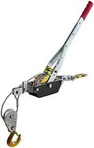 2 Ton Hand Power Wired Cable Puller Winch Turfer Pulley Soft Grip Handle TE817