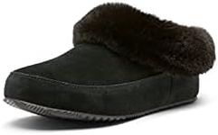SOREL Women's Go - Coffee Run Slipper - Black, Sea Salt - Size 8