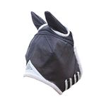 Shires Field Durable Fly Mask with Ears in Black, 5 Sizes, UV Protection (Small Pony, Black)