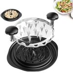 Exrp Pro Chicken Shredder, 25cm Chicken Breast Shredder Tool Twist, Large Meat Shredder Machine - Ergonomic Handle, Dishwasher Safe, Anti-Slip, Cleaning Brush, Heat Resistant, BPA Free