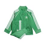 Adidas Originals Unisex Kids Adicolor SST Tracksuit, GREEN, 6 Months US