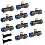 HOMENOTE 10 Pack Brass Misting Nozzles for Outdoor Cooling System