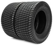 TUFFIOM 24x9.50-12 Lawn Mower Tires Set of 2, 4PR Turf Tire Lawn & Garden Tires for Garden Tractor Riding Mower, Tubeless