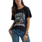 Wrangler Women's Western Retro Short-Sleeve Graphic T-Shirt, Jet Black, X-Large