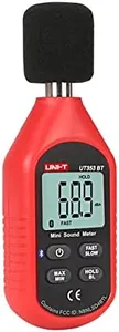 UNI-T Decibel Meter UT353BT, Digital Sound Level Meter 30-130dB Audio Noise Volume Measure Device Free App for iOS/Android, Max/Min Fast/Slow Data Hold LCD Backlit Auto Shutdown