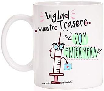 MardeTé Taza Vigilad vuestro Trasero Soy Enfermera. Divertida Taza para Regalo de Enfermeras