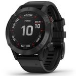 Garmin fēnix 6 PRO, Multisport GPS Smartwatch, Advanced Health and Training Features, Ultratough Design Features, Up to 14 days battery life, Black