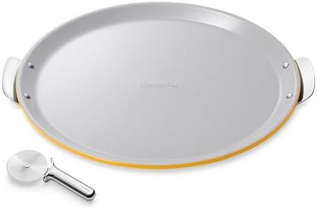 Caraway 15" Ceramic Pizza Pan and Stainless Steel Pizza Cutter