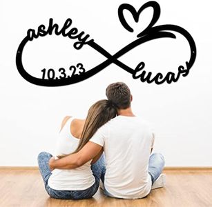 Metal Infinite Love Decor | Personalized Infinity Sign | Gifts for Her | Personalized Wedding Gift for Couple | Engagement Gift | Anniversary Gift | Bridal Shower Gift | Couples Gift