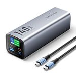 VENTION Lapop Power Bank, 27000mAh PD140W Fast Charging USB-C Powerbank 3-Port Portable Charger with Smart Display, Battery Pack for Laptops, Macbook Pro, iPhone 16 15 14, iPad, Galaxy S24, etc