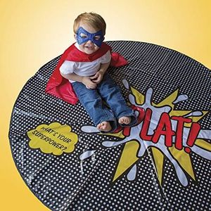 BooginHead SplatMat 52" Extra Large Waterproof Floor Mat for Under High Chair, Splat!