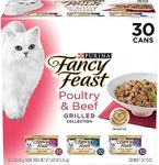 FANCY FEAST Adult Grilled Poultry & Beef Variety Pack Wet Cat Food 30x85g