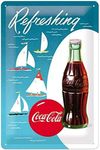 Nostalgic-Art Race 22226 Coca-Cola Sailing Boats, Metal Sign 20 x 30 CM