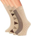 Men Bamboo Dress Socks Size 9–12,Navy Blue Patterned Business Socks
