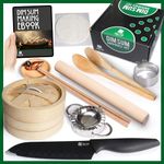 The Kit Company™ Dim Sum Making Kit | 14 pcs Equipment & Tools inc Detailed ebook | Professional Sushi Knife