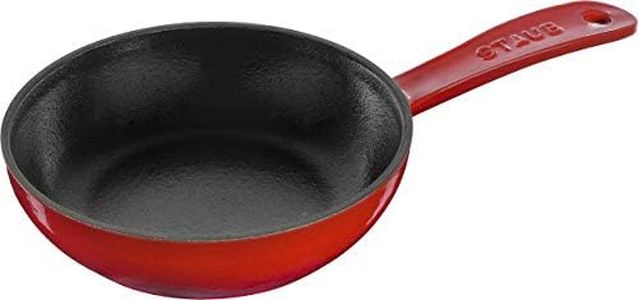 staub Skillet 40501-146 Skillet Cherry 6.3 inches (16 cm) Frying Pan, Enameled Casting, Iron, Induction Compatible, Japanese Authentic Product