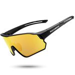 ROCKBROS Polarized Sports Sunglasses HD Glasses Neon Lens UV400 TR90 Frame Cycling Fishing Running Climbing for Women Man