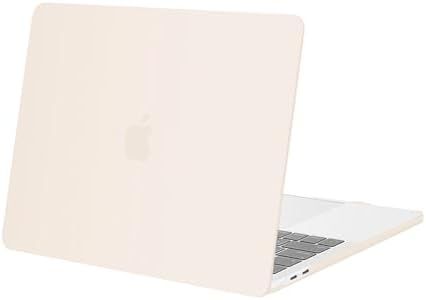 MOSISO Compatible with MacBook Pro 13 inch Case 2024, 2023, 2022, 2021-2016 M2 M1 A2338 A2251 A2289 A2159 A1989 A1708 A1706 with/Without Touch Bar, Plastic Hard Shell Case Cover, Beige