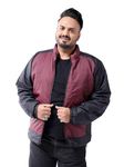 Hardsoda Men's Puffer Jacket (0223-HSJKT03-04_Burgundy_5XL)