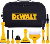 DEWALT 3-in-1 Pro 8-Piece Wet/Dry Vacuum Attachments Kit with Accessory Bag for Efficient Cleaning & Energy Saving, Compatible with Most Wet/Dry Vacs, DXVA00-0801