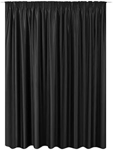 JEMIDI Curtain for Window - Blackout Curtains with Ruffle Tape for Curtain Rail Track Bedroom Living Room Windows