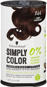 Schwarzkopf Simply Color Permanent Hair Color, 3.65 Dark Chocolate