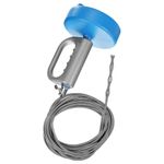 sourcing map Drain Augers 33 Ft Stainless Steel Flexible Plumbing Auger Hair Drain Cleaner Tool Toilet Auger Clog Remover Tool for Kitchen Bathroom Shower Sink Toilet Bathtub, Blue