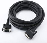 DTECH Heavy Duty VGA SVGA 15 Pin Male to Male Computer Monitor Cable Cord 1080P High Resolution 25 feet