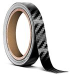 VViViD Black Carbon Fiber Air-Release Adhesive Vinyl Tape Roll (1/2" x 20ft)