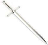 ASUNFO Metal Letter Opener Envelope Opener Knife Shaped Office School Supplies Silver