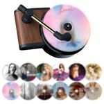 wimony Car Air Freshener Set,12 Pcs Car Air Freshener,Record Player Design Vent Clip for Women,Perfect Album Cover Air Freshener Car Perfume,Perfect Car Accessories for Music Fans Gifts