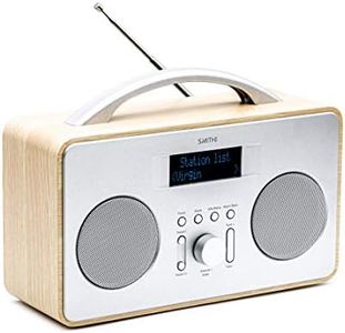 DAB+/DAB Radio Mains Powered Dual Speaker Portable Digital Radio | Battery Powered with DAB & FM | 20 Preset Stations