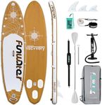 FunWater Inflatable Paddle Board With Seat 335x83x15cm Ultra-Light, Stand Up Paddle Boards, Accessories, Adj Paddle, Pump, SUP Backpack, Surfboard Shoulder Strap,Leash, Non-Slip Deckpad