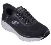 Skechers Men's D'lux Walker 2.0 Rezinate Hands Free Slip-in Sneaker, Black/Grey, 9