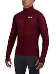 TCA Men's Excel Runner All-Season Lightweight Water Repellent Packable Running Jacket - Cabernet, S