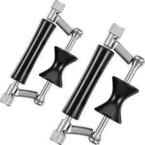 2 Pack Guitar Rolling Capo Sliding Capo Adjustable Capo Rubber and Stainless Steel Capo for Tuning Tone of String Instruments Like Folk Classic Acoustic Electric Guitar Ukulele Mandolin Banjo