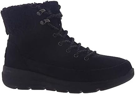 Skechers Women's Glacial Ultra-16677 Fashion Boot, Black, 10