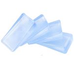 ZZRANYE 4 Pcs Rubbery Clear Table Shims, Level Wedge for Home Improvement, Table Shims, Bed Shims, Toilet Shims, Hot Tub Restaurant Appliance Shims, Home Improvement DIY Wedge Levelers (10mm)