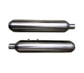 AEW INDIA TE 202 EXHAUST FOR SUPER METEOR STAINLESS STEEL MATT